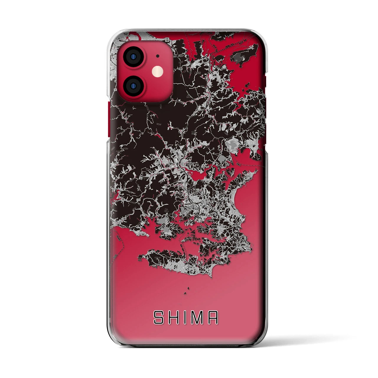 【志摩(三重県)】地図柄iPhoneケース(クリアタイプ)