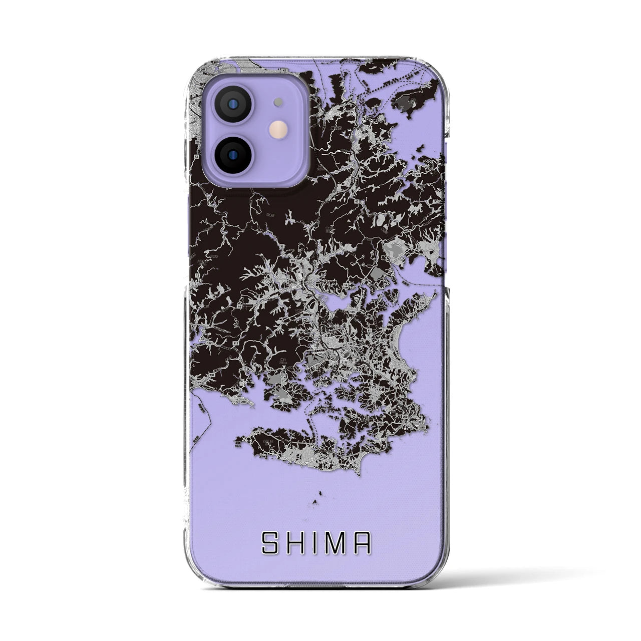 【志摩(三重県)】地図柄iPhoneケース(クリアタイプ)