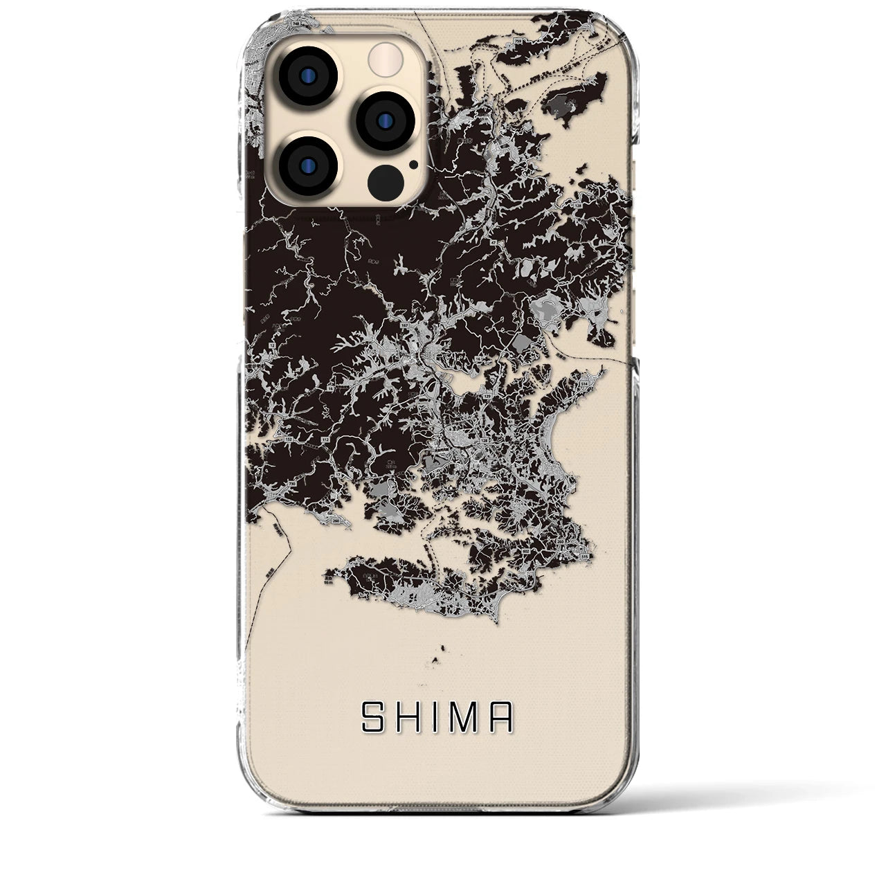 【志摩(三重県)】地図柄iPhoneケース(クリアタイプ)