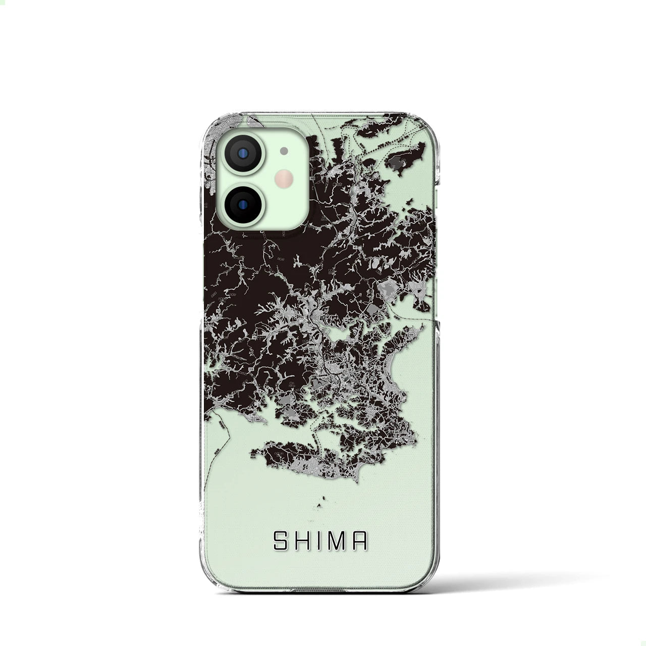 【志摩(三重県)】地図柄iPhoneケース(クリアタイプ)