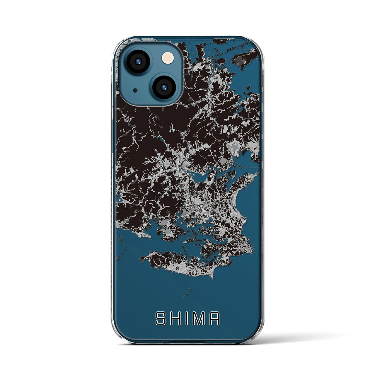 【志摩(三重県)】地図柄iPhoneケース(クリアタイプ)