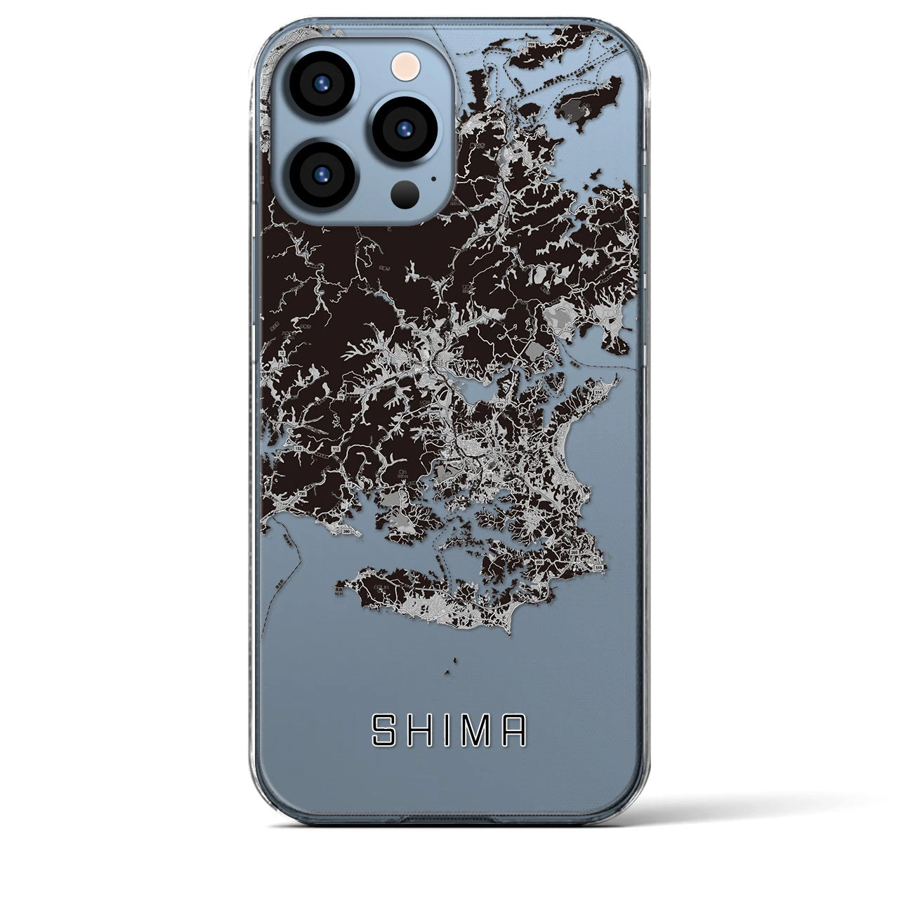 【志摩(三重県)】地図柄iPhoneケース(クリアタイプ)