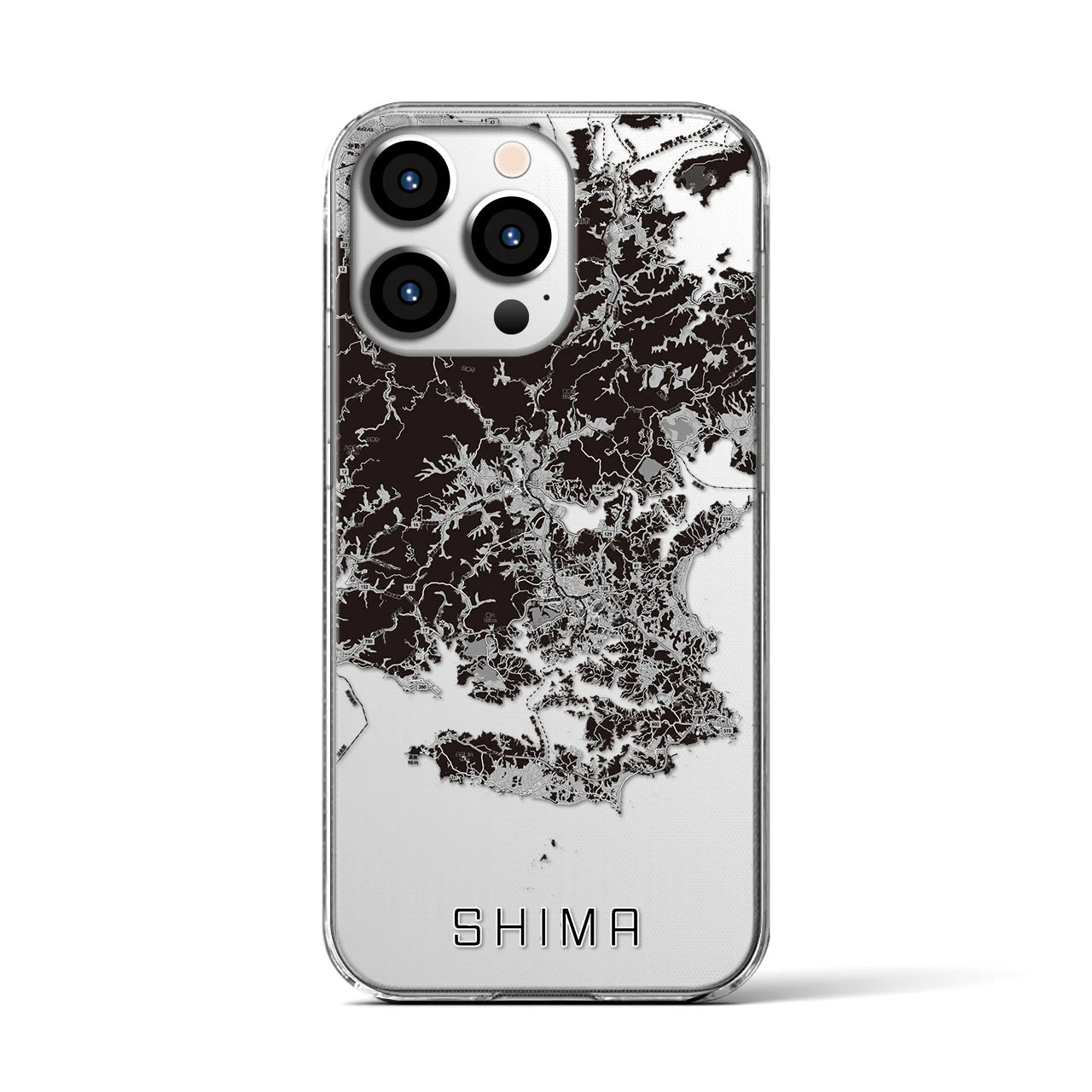 【志摩(三重県)】地図柄iPhoneケース(クリアタイプ)