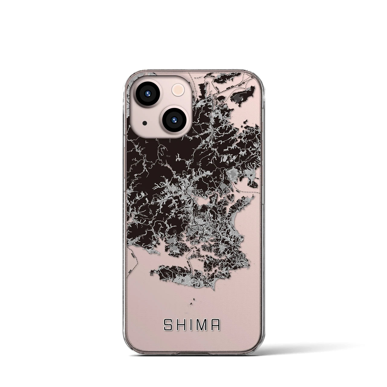 【志摩(三重県)】地図柄iPhoneケース(クリアタイプ)