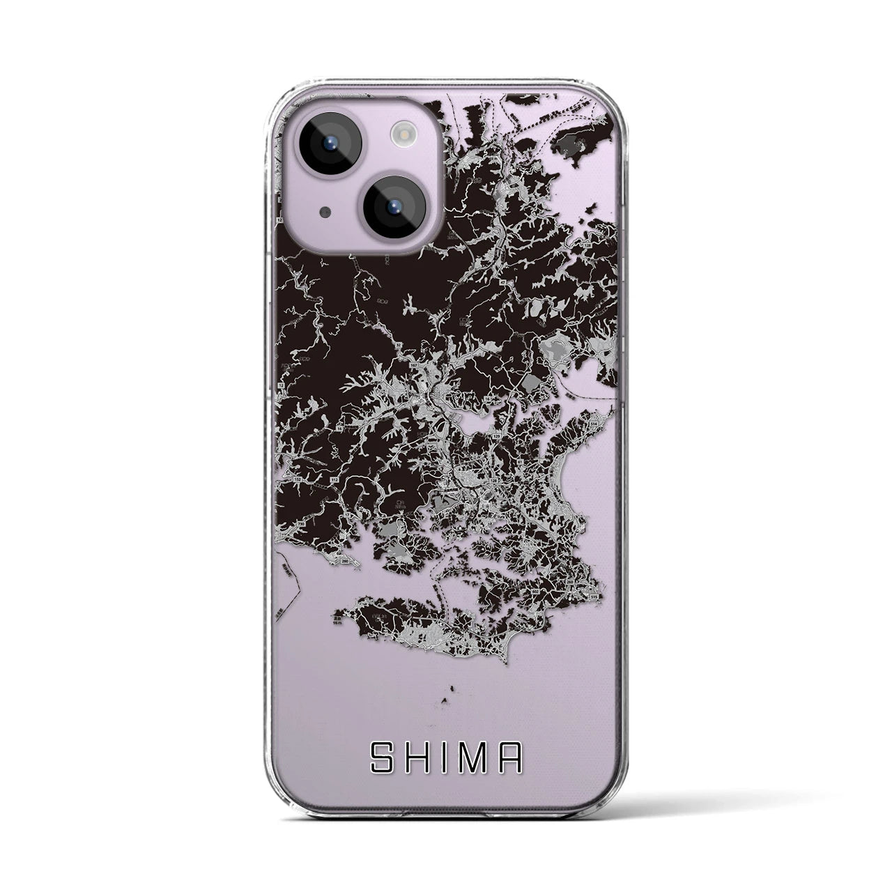 【志摩(三重県)】地図柄iPhoneケース(クリアタイプ)