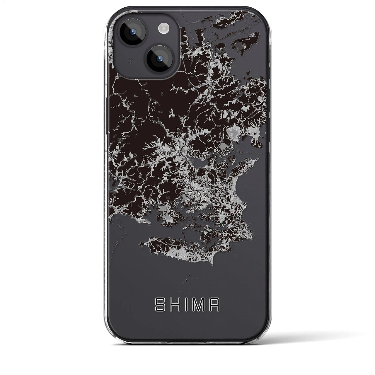 【志摩(三重県)】地図柄iPhoneケース(クリアタイプ)