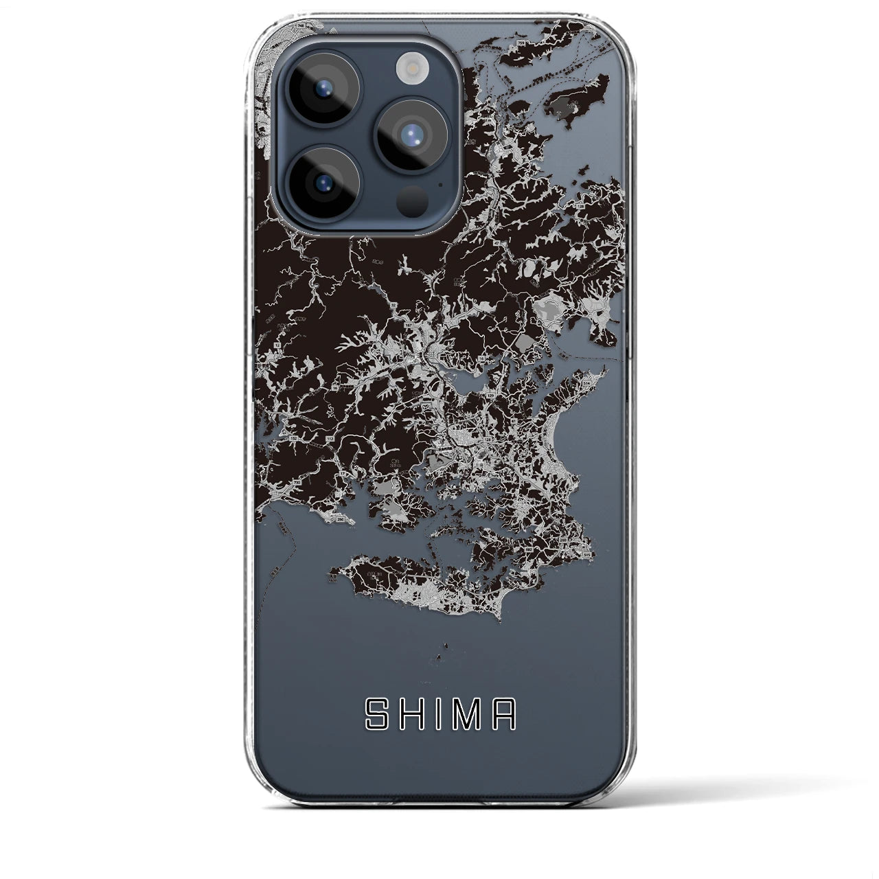 【志摩(三重県)】地図柄iPhoneケース(クリアタイプ)