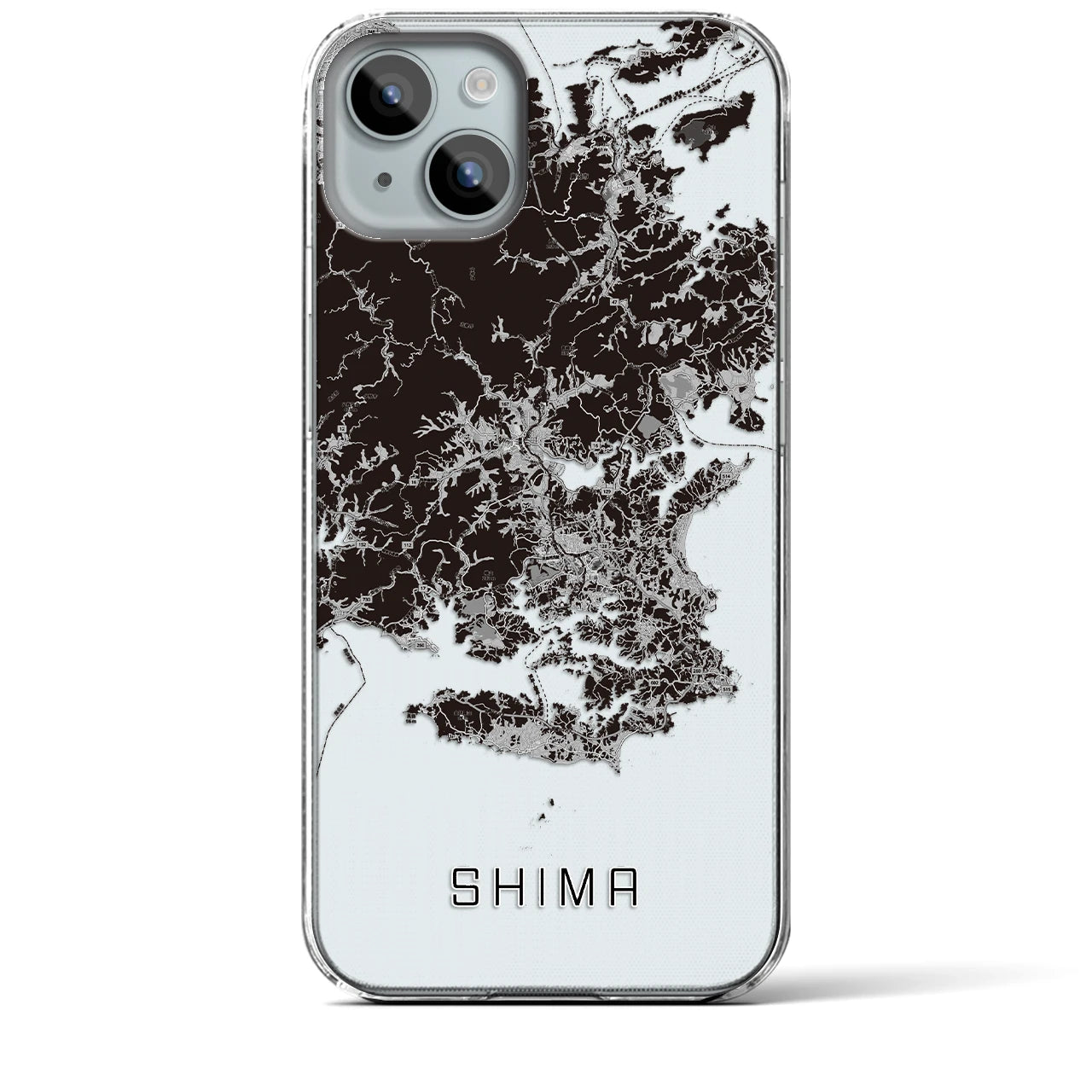 【志摩(三重県)】地図柄iPhoneケース(クリアタイプ)