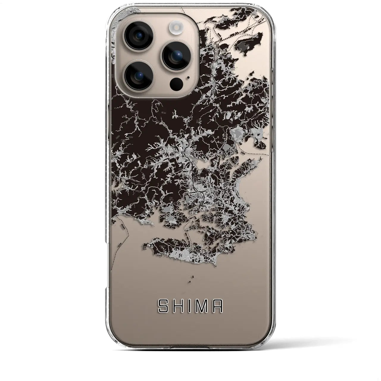 【志摩(三重県)】地図柄iPhoneケース(クリアタイプ)