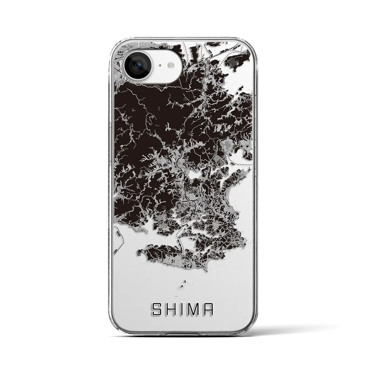 【志摩(三重県)】地図柄iPhoneケース(クリアタイプ)