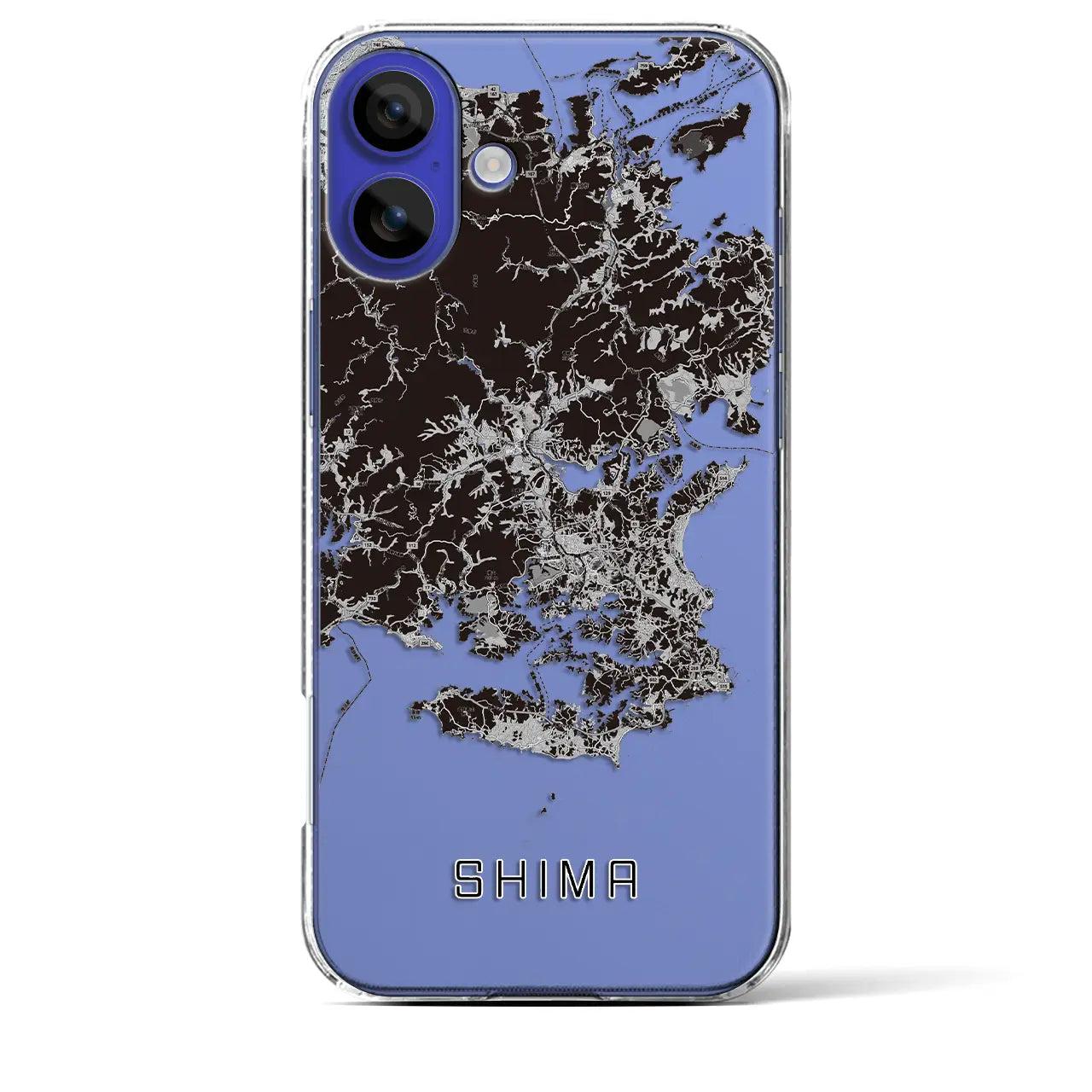 【志摩(三重県)】地図柄iPhoneケース(クリアタイプ)