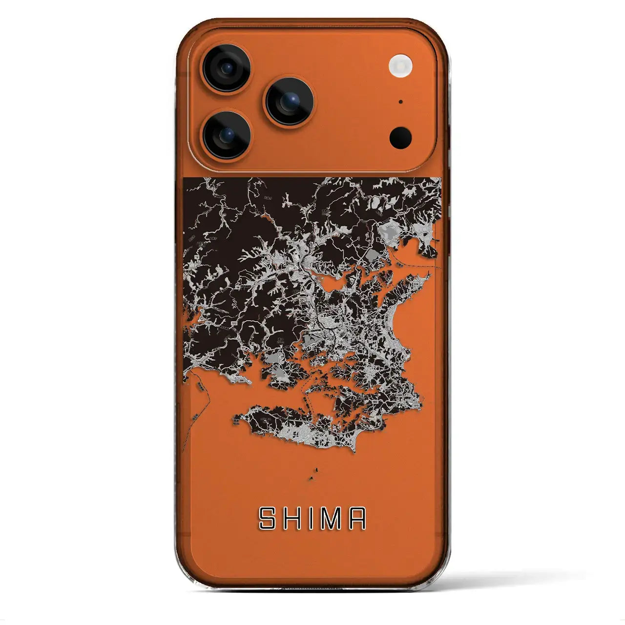 【志摩(三重県)】地図柄iPhoneケース(クリアタイプ)