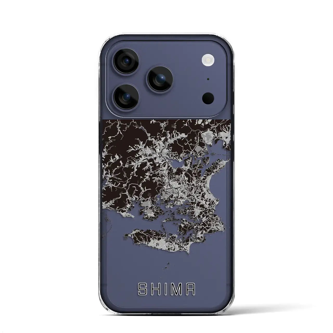 【志摩(三重県)】地図柄iPhoneケース(クリアタイプ)