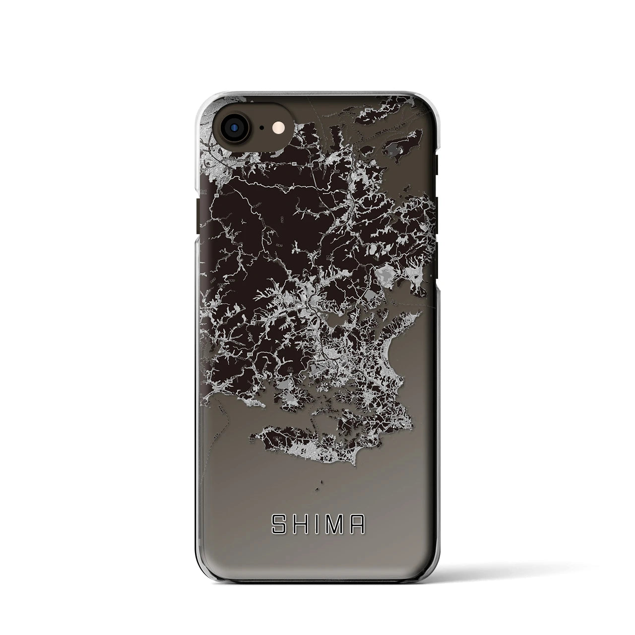 【志摩(三重県)】地図柄iPhoneケース(クリアタイプ)