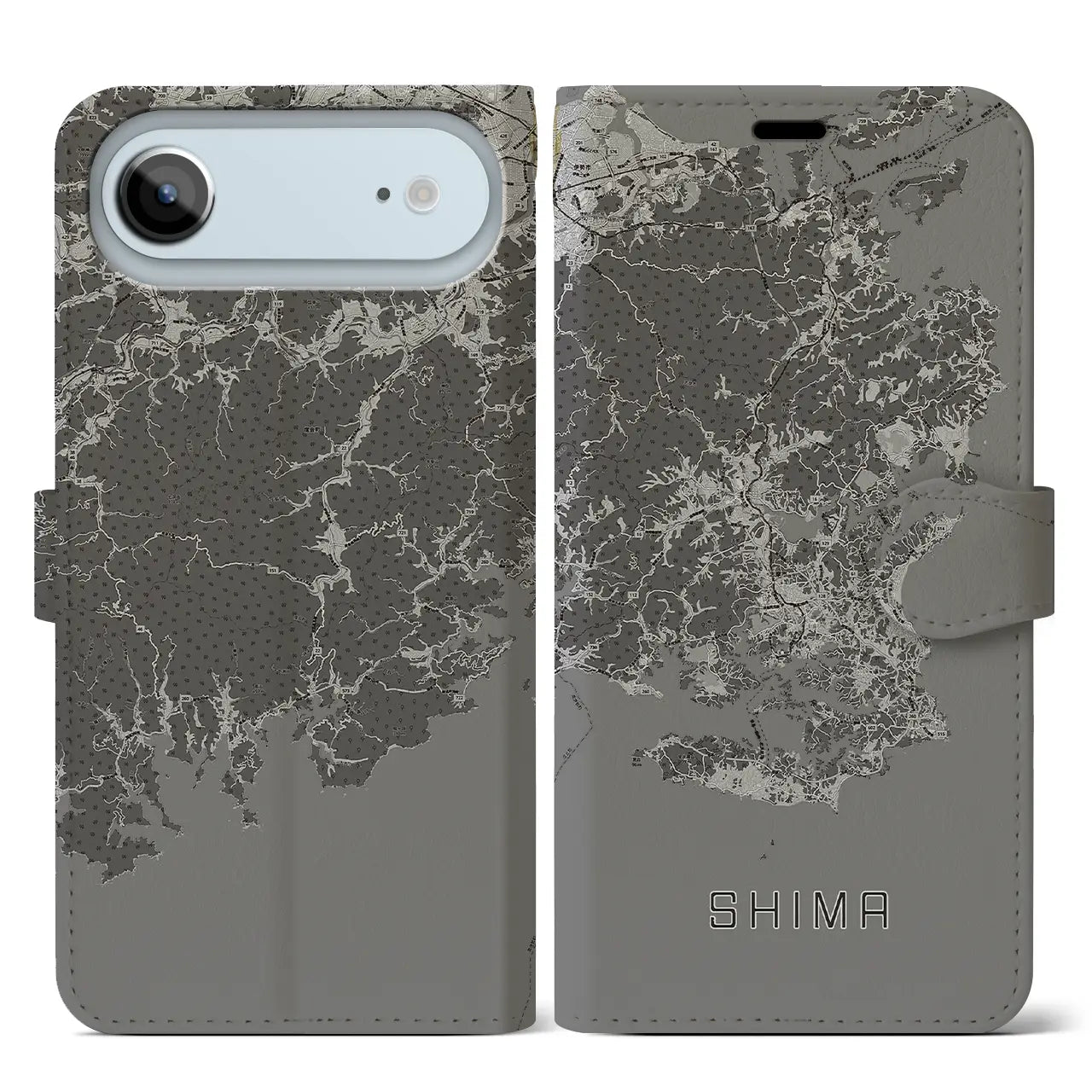 【志摩(三重県)】地図柄iPhoneケース(手帳タイプ)