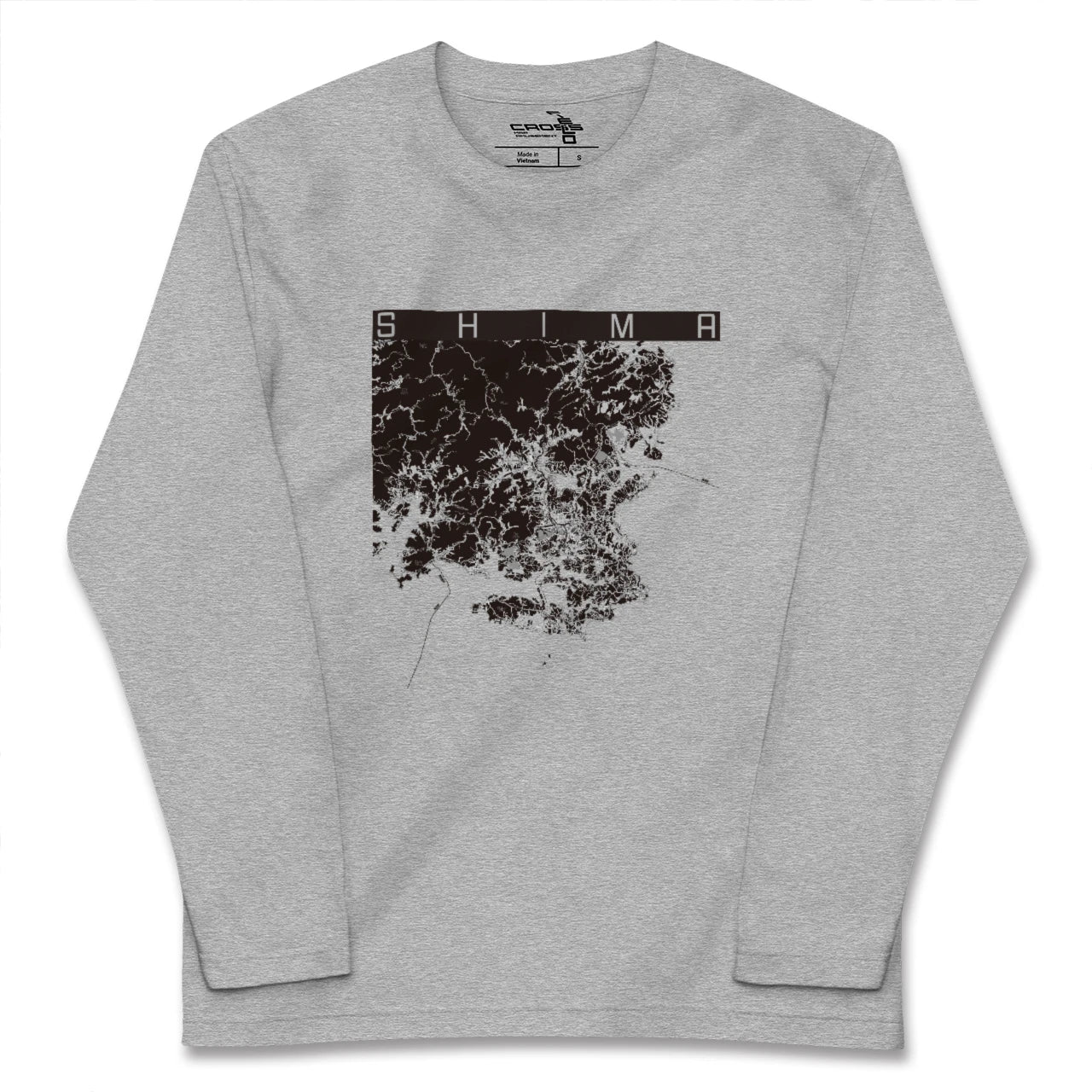【志摩(三重県)】地図柄ロングスリーブTシャツ