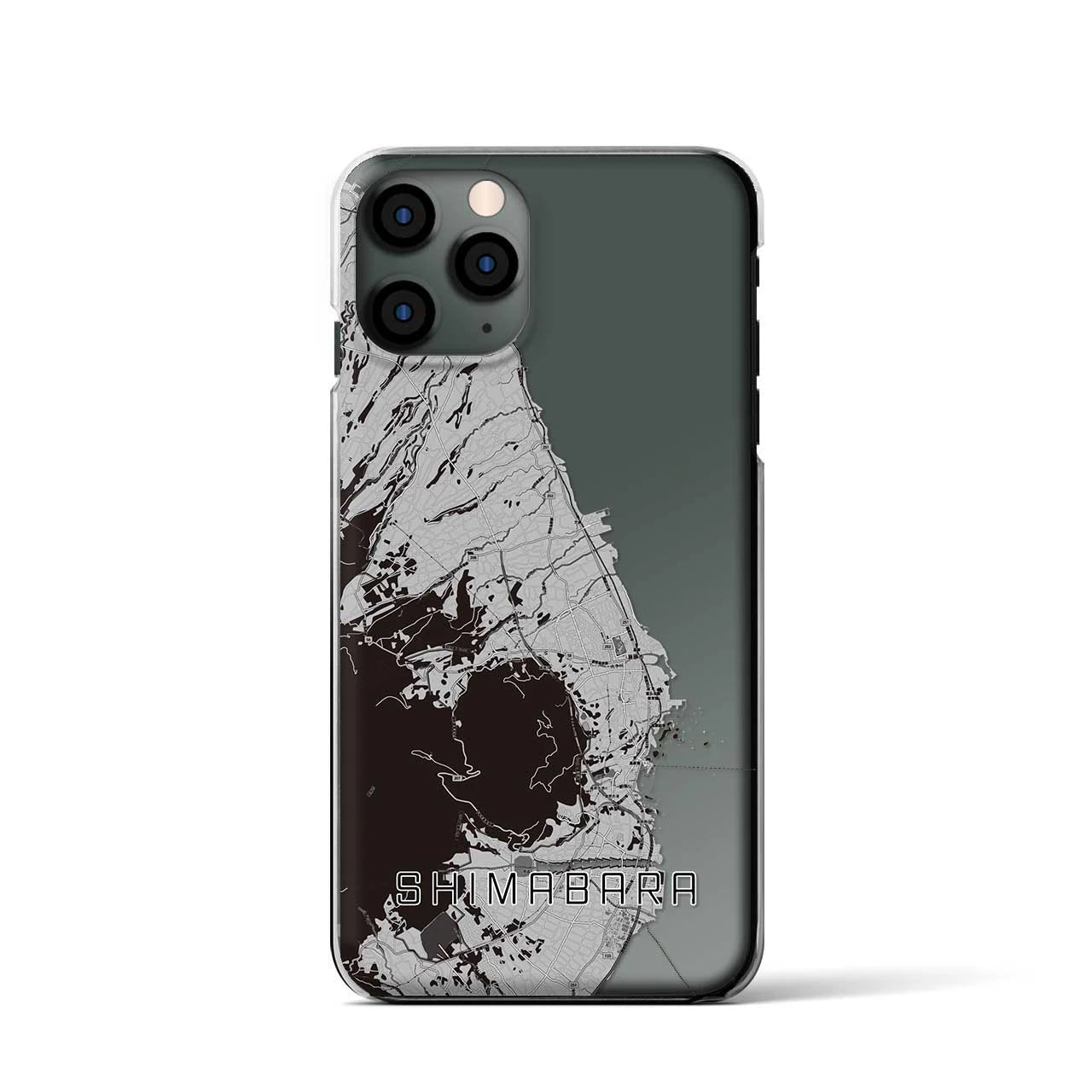 【島原(長崎県)】地図柄iPhoneケース(クリアタイプ)