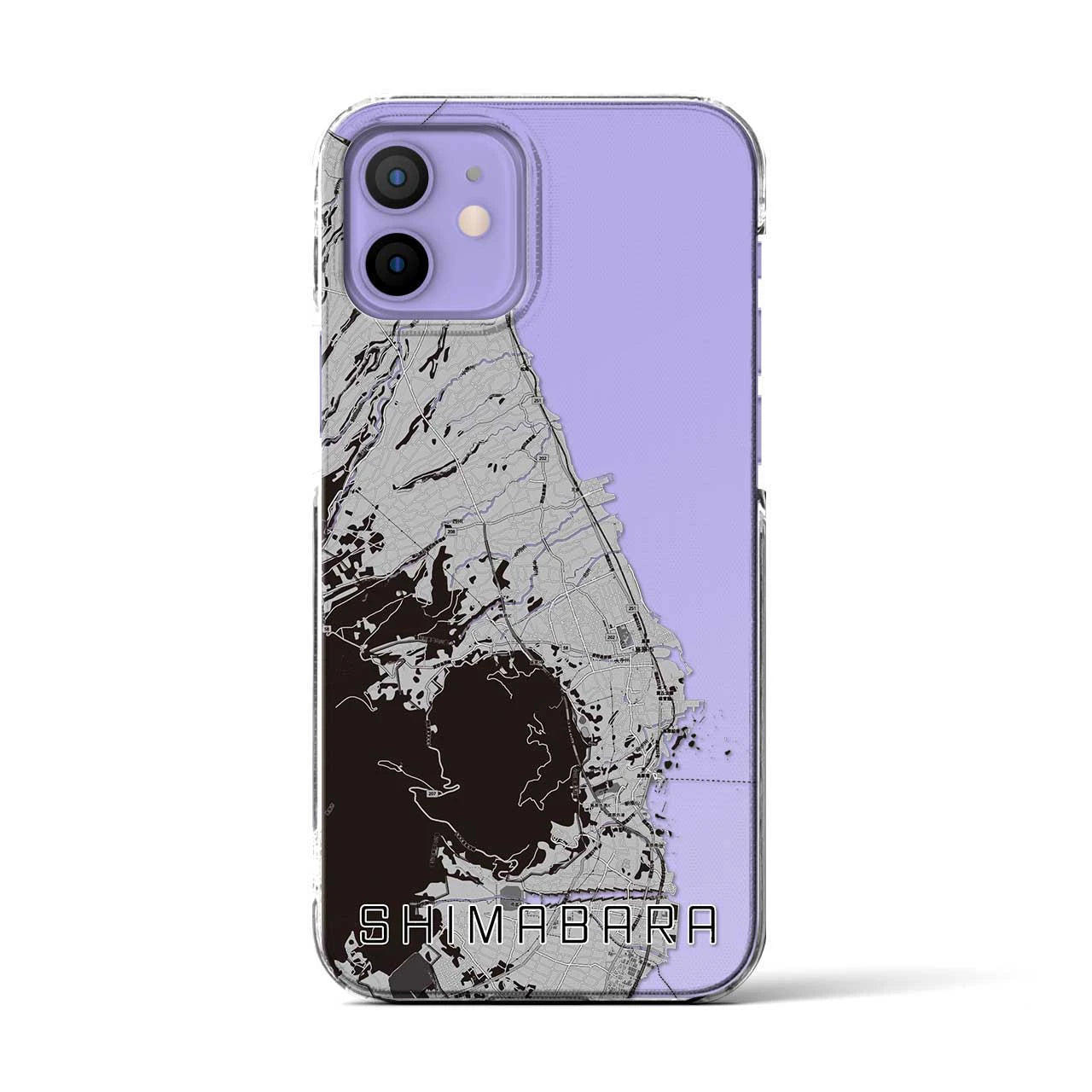 【島原(長崎県)】地図柄iPhoneケース(クリアタイプ)