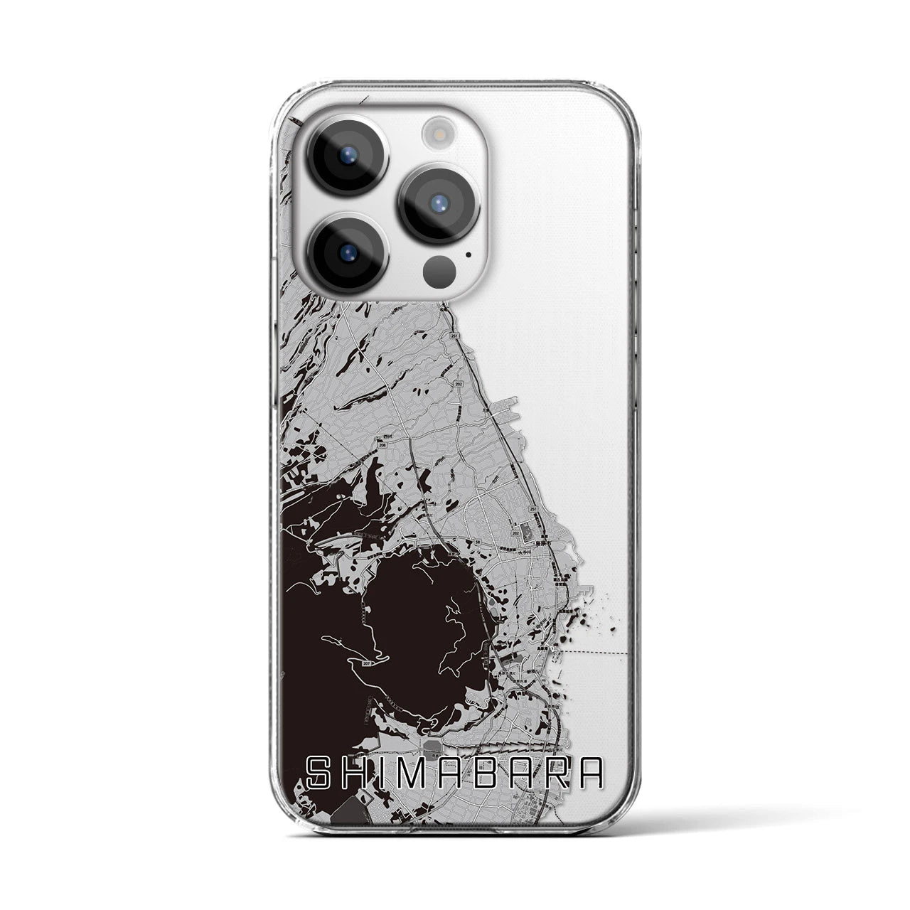 【島原(長崎県)】地図柄iPhoneケース(クリアタイプ)