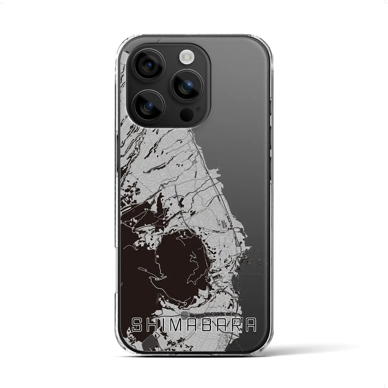 【島原(長崎県)】地図柄iPhoneケース(クリアタイプ)