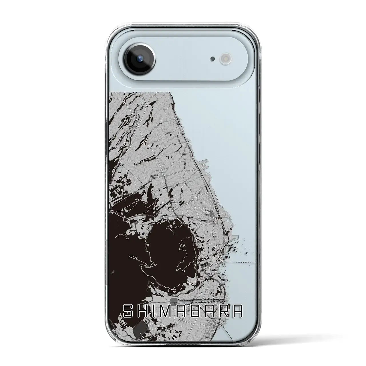 【島原(長崎県)】地図柄iPhoneケース(クリアタイプ)