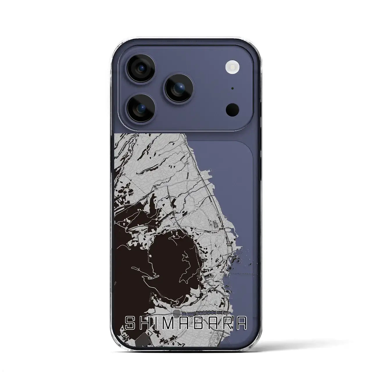 【島原(長崎県)】地図柄iPhoneケース(クリアタイプ)