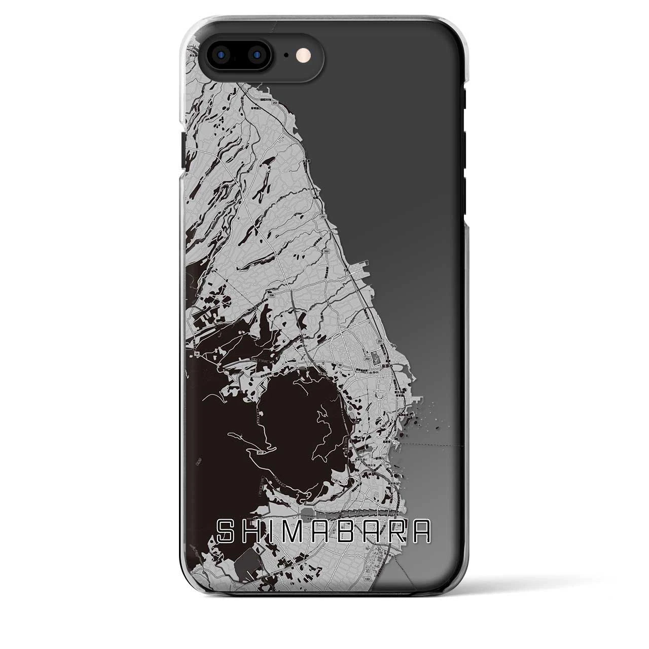 【島原(長崎県)】地図柄iPhoneケース(クリアタイプ)
