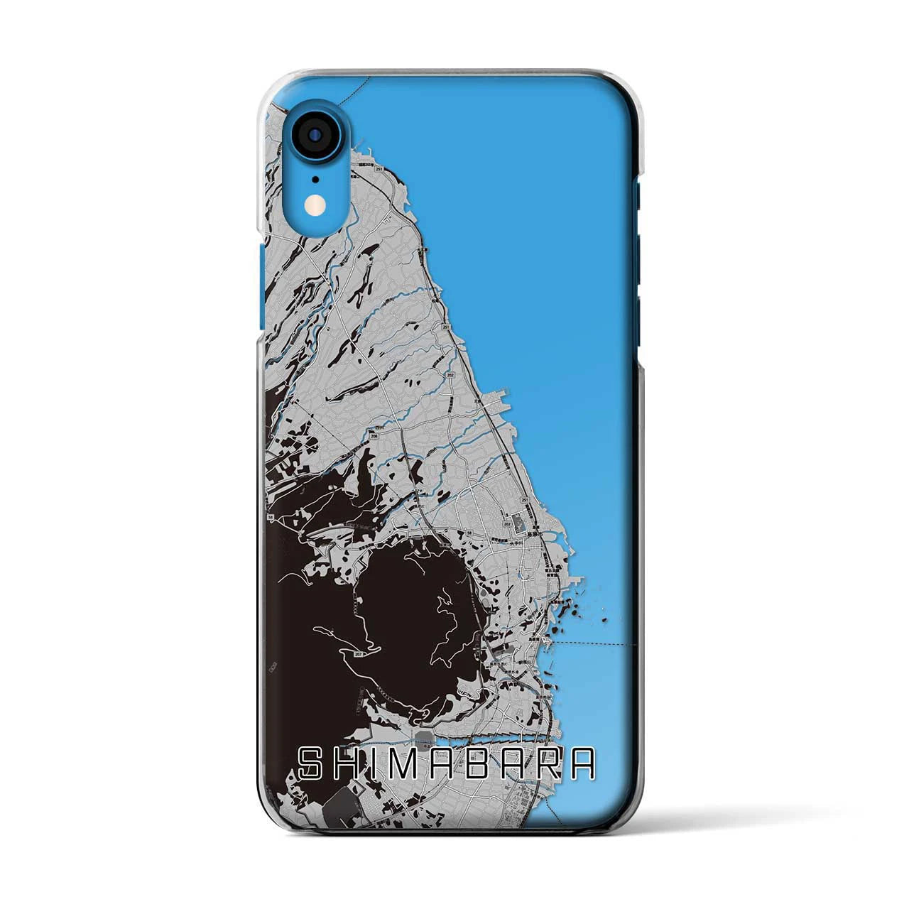【島原(長崎県)】地図柄iPhoneケース(クリアタイプ)