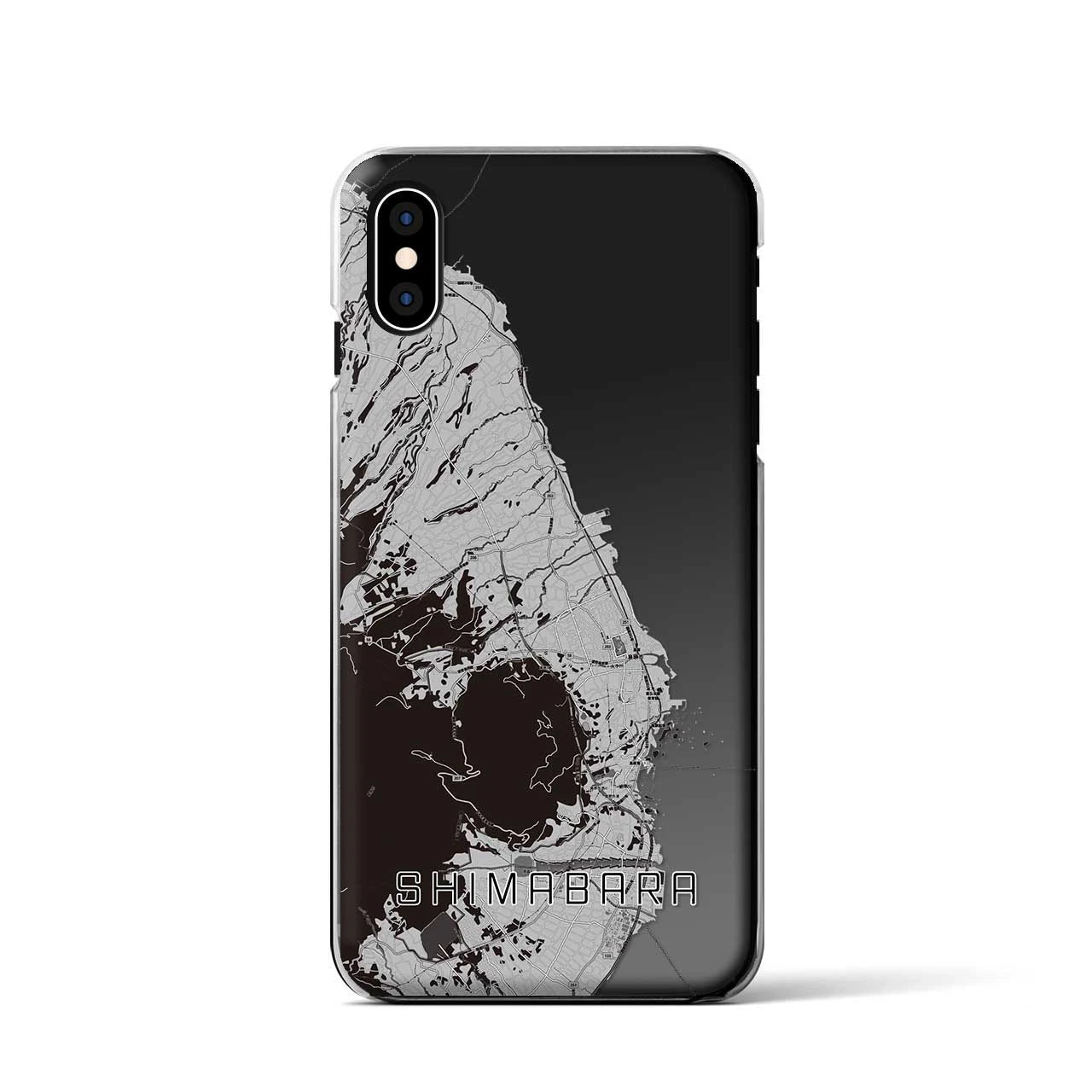 【島原(長崎県)】地図柄iPhoneケース(クリアタイプ)