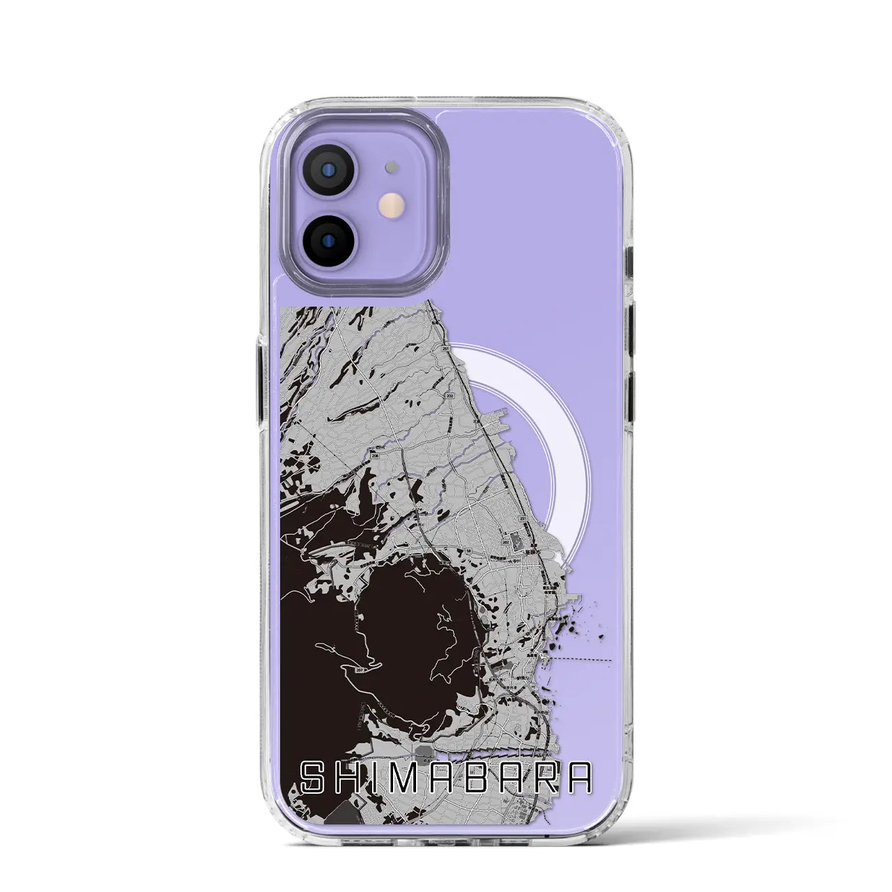 【島原(長崎県)】地図柄iPhoneケース(MagSafeタイプ)