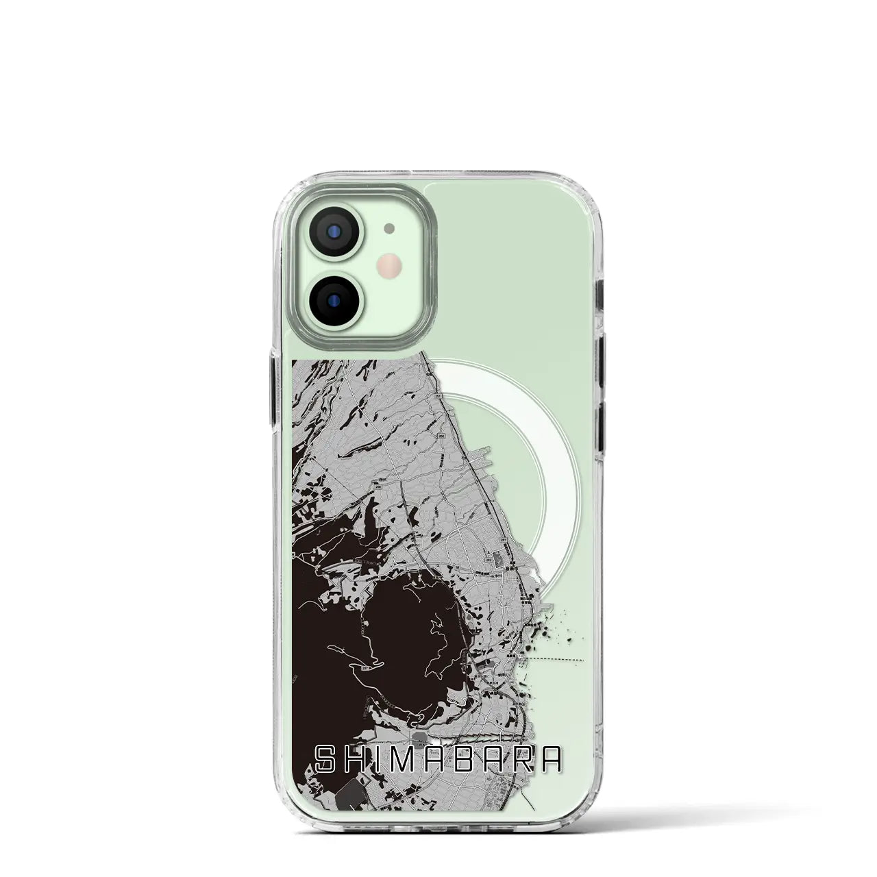 【島原(長崎県)】地図柄iPhoneケース(MagSafeタイプ)