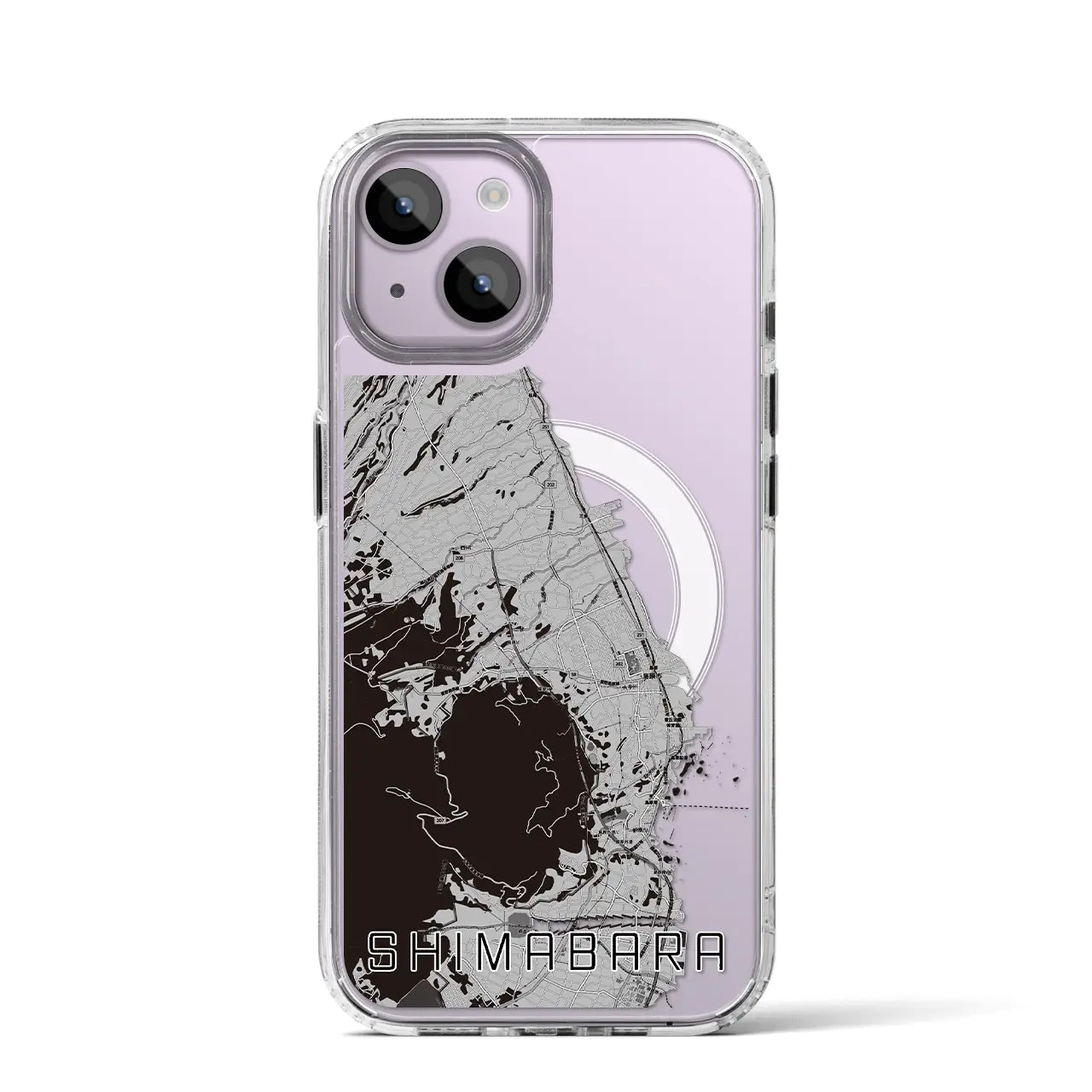 【島原(長崎県)】地図柄iPhoneケース(MagSafeタイプ)