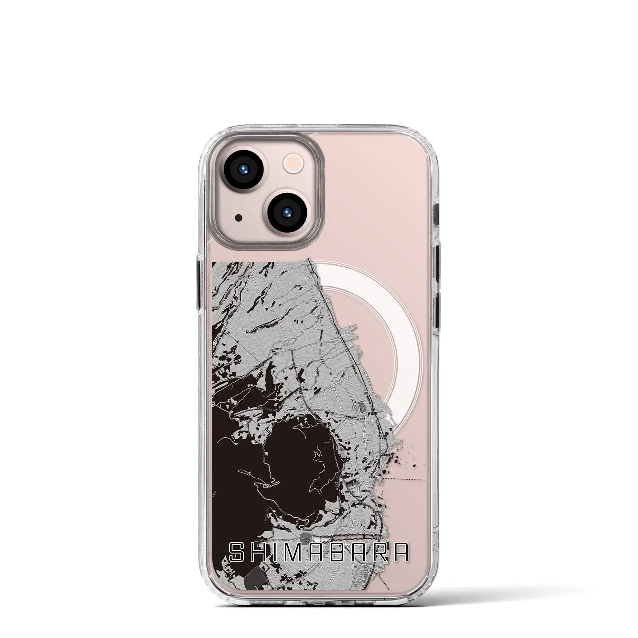 【島原(長崎県)】地図柄iPhoneケース(MagSafeタイプ)