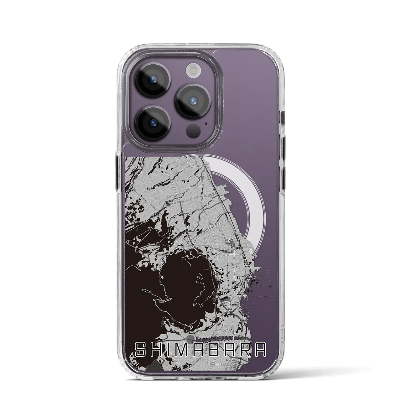 【島原(長崎県)】地図柄iPhoneケース(MagSafeタイプ)