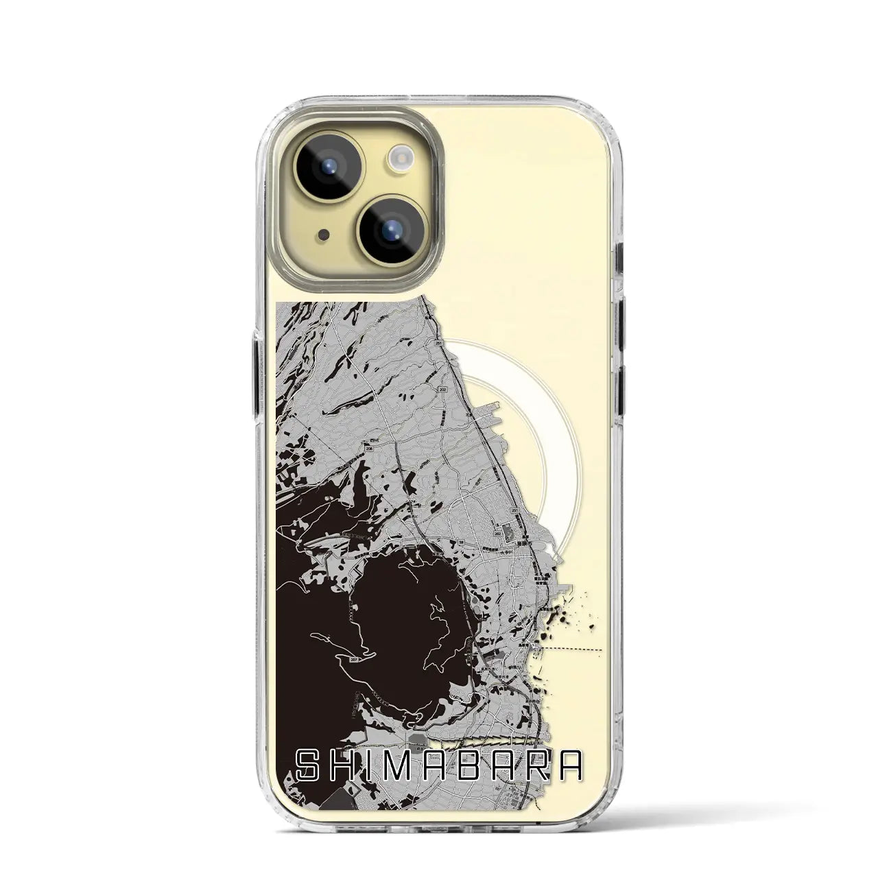 【島原(長崎県)】地図柄iPhoneケース(MagSafeタイプ)