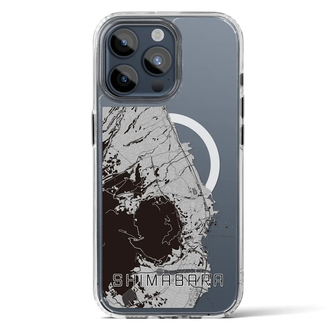 【島原(長崎県)】地図柄iPhoneケース(MagSafeタイプ)