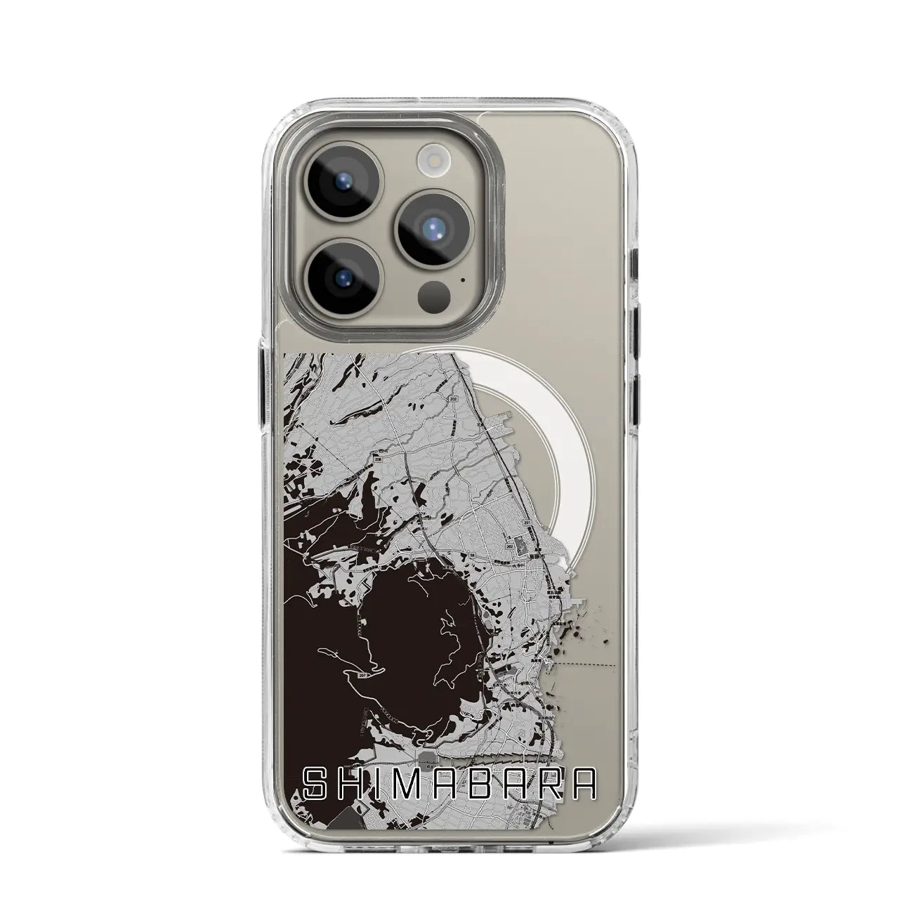 【島原(長崎県)】地図柄iPhoneケース(MagSafeタイプ)