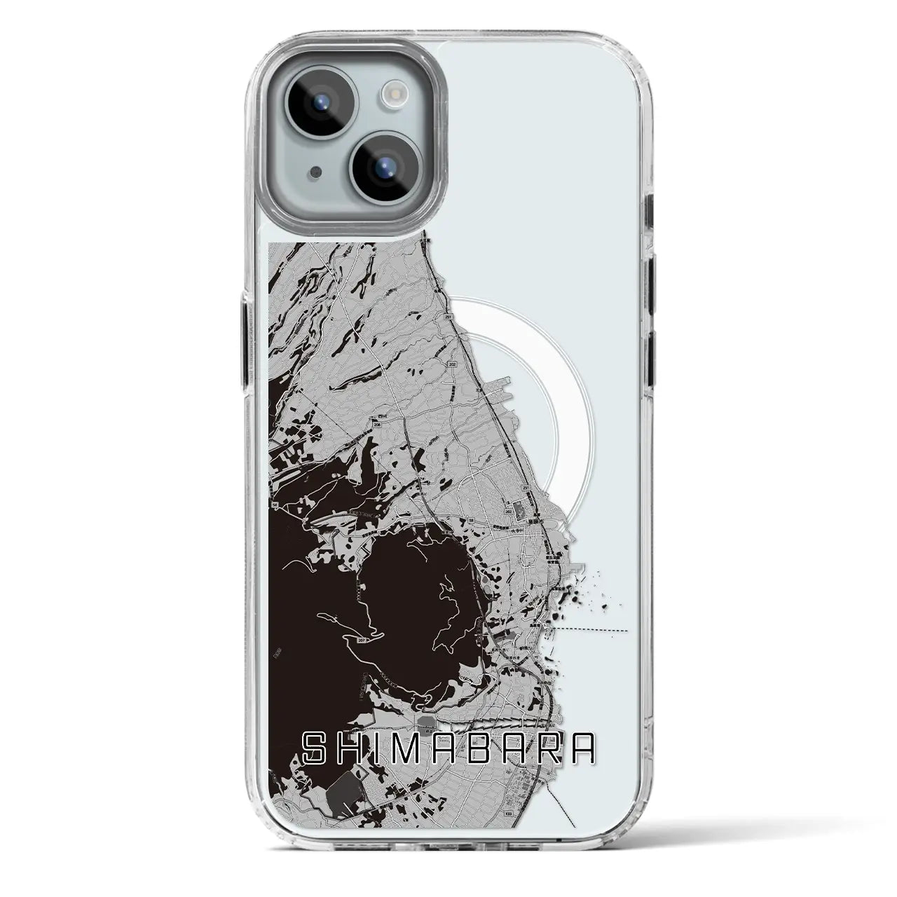 【島原(長崎県)】地図柄iPhoneケース(MagSafeタイプ)