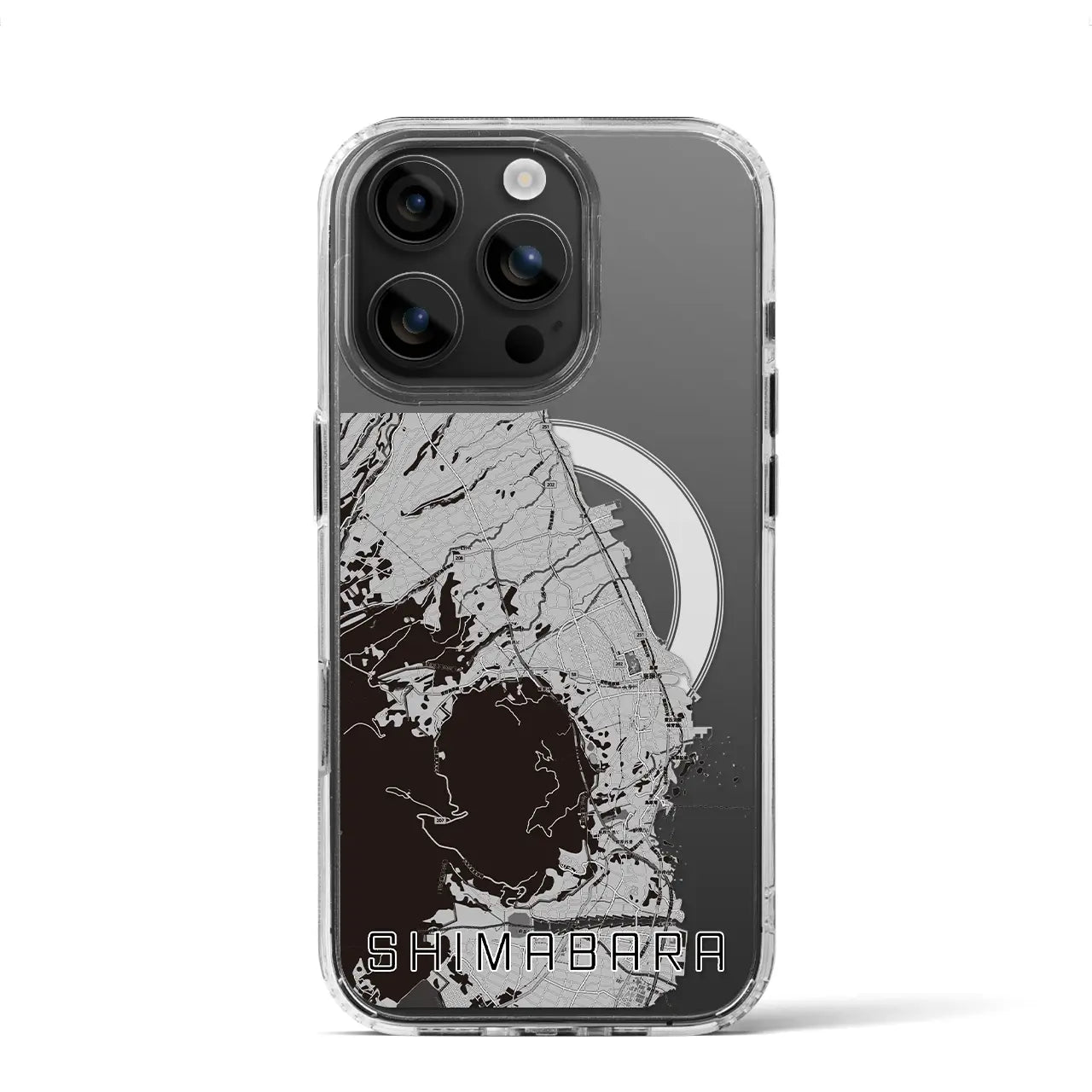 【島原(長崎県)】地図柄iPhoneケース(MagSafeタイプ)