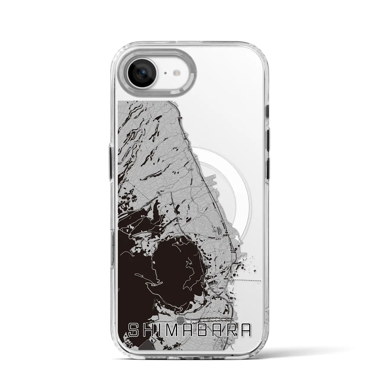 【島原(長崎県)】地図柄iPhoneケース(MagSafeタイプ)