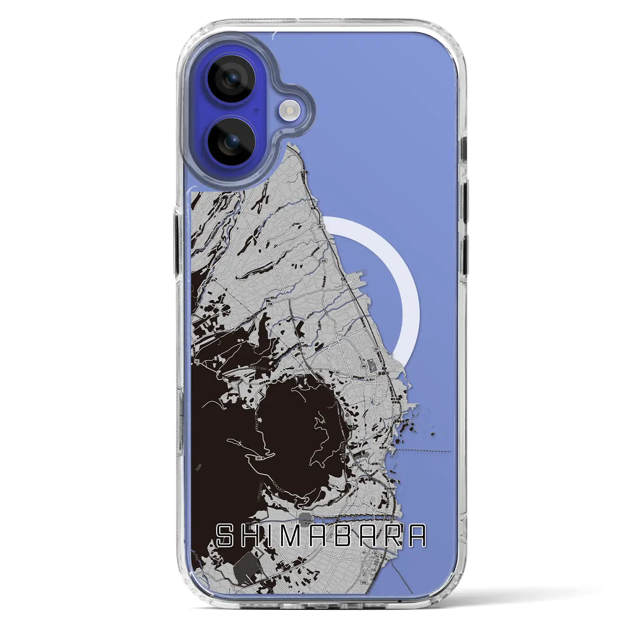 【島原(長崎県)】地図柄iPhoneケース(MagSafeタイプ)