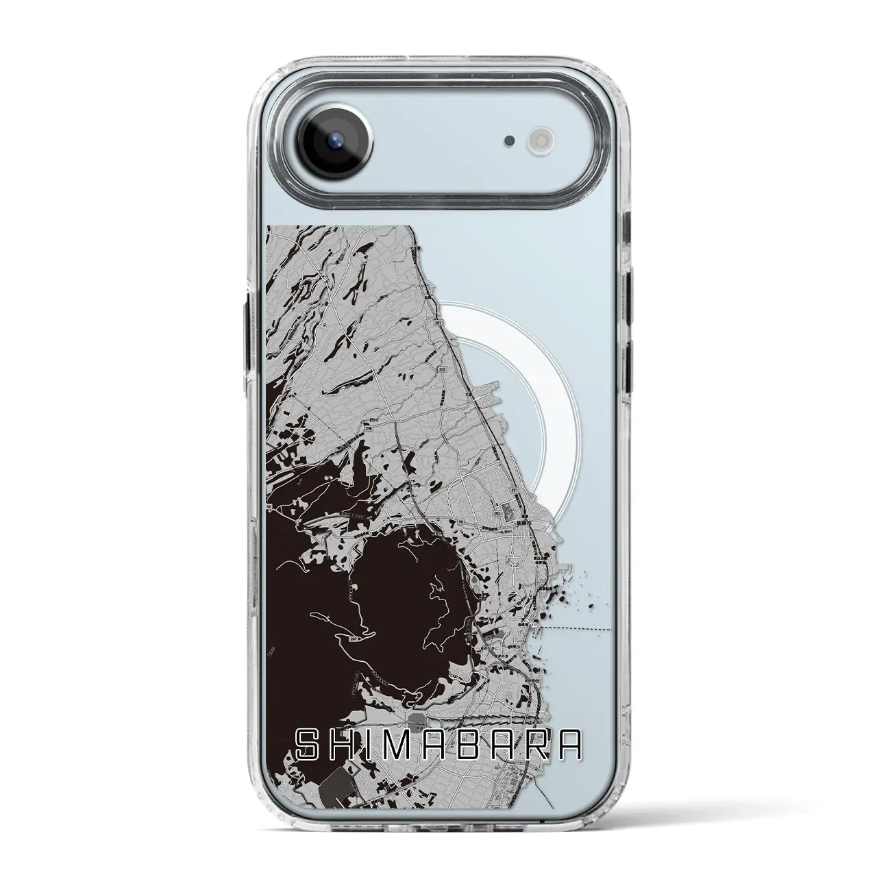 【島原(長崎県)】地図柄iPhoneケース(MagSafeタイプ)