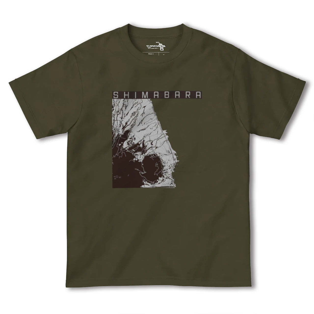 【島原(長崎県)】地図柄ヘビーウェイトTシャツ