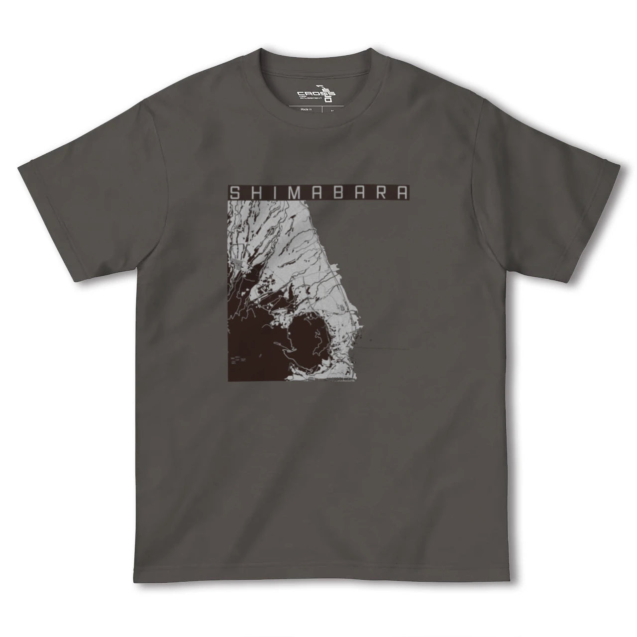 【島原(長崎県)】地図柄ヘビーウェイトTシャツ