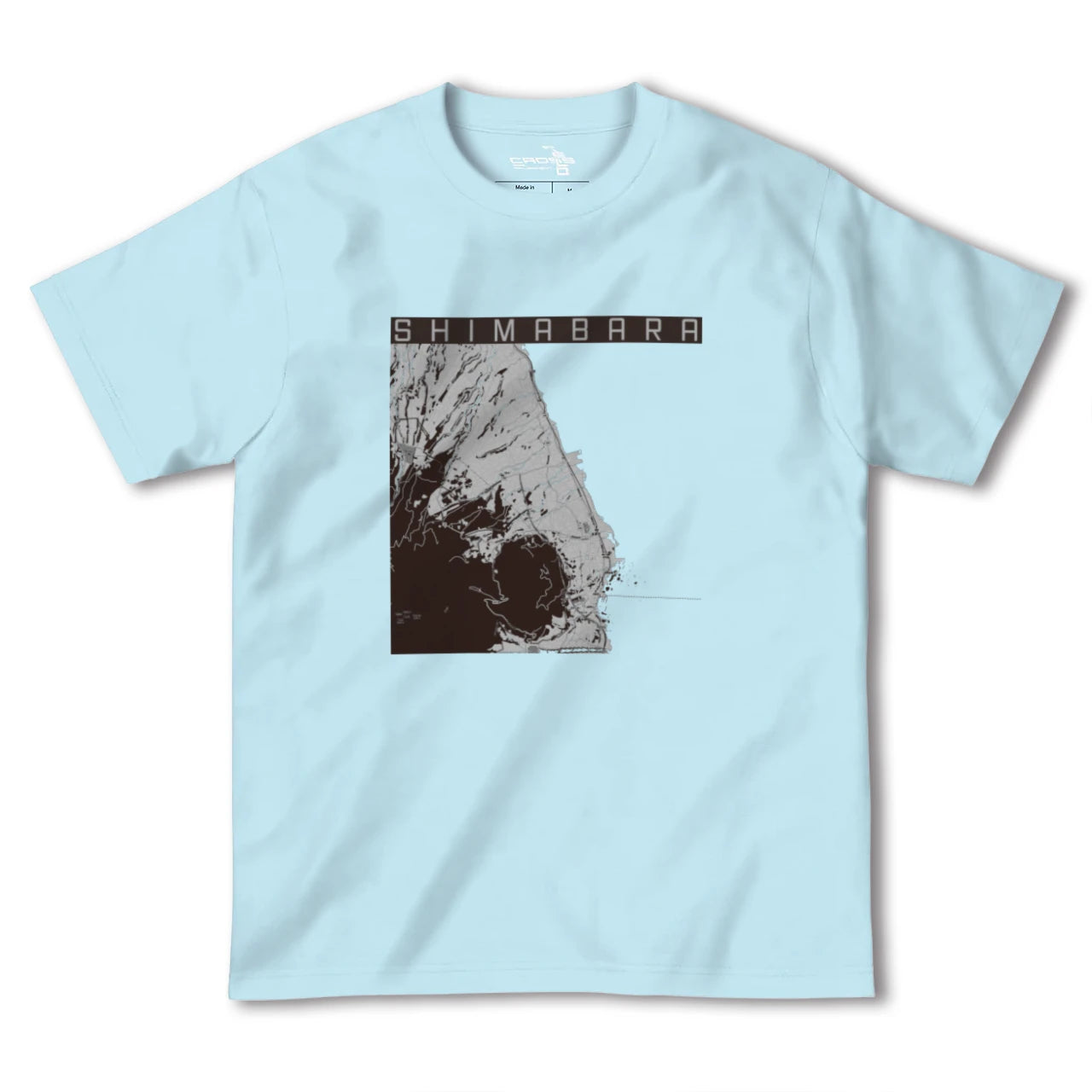 【島原(長崎県)】地図柄ヘビーウェイトTシャツ