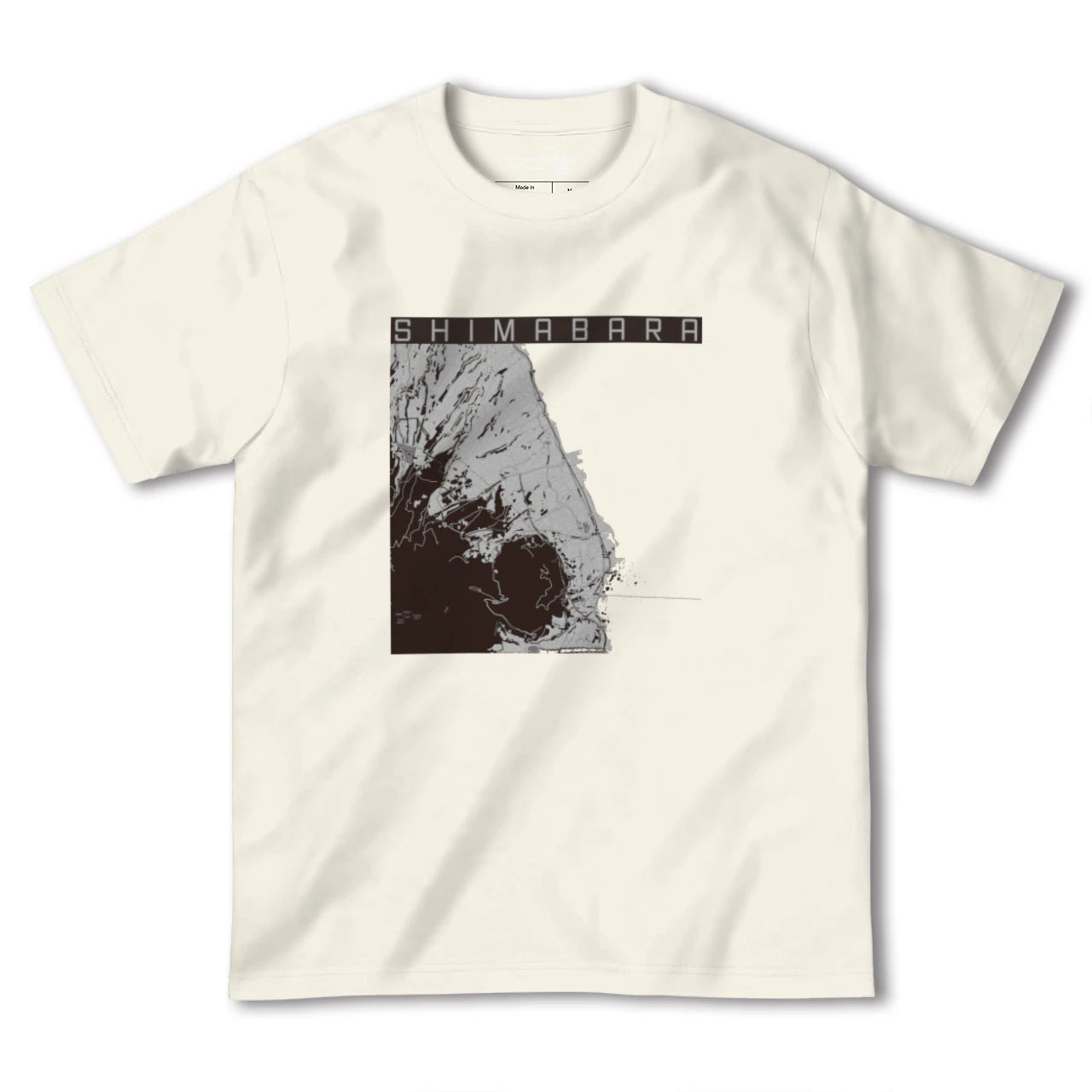 【島原(長崎県)】地図柄ヘビーウェイトTシャツ