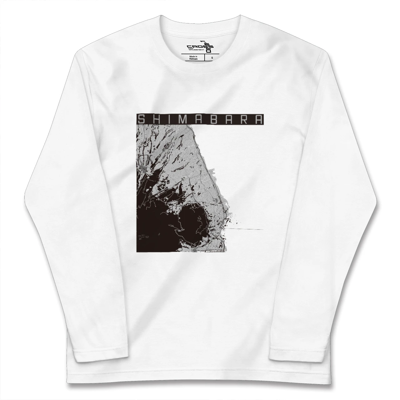 【島原(長崎県)】地図柄ロングスリーブTシャツ