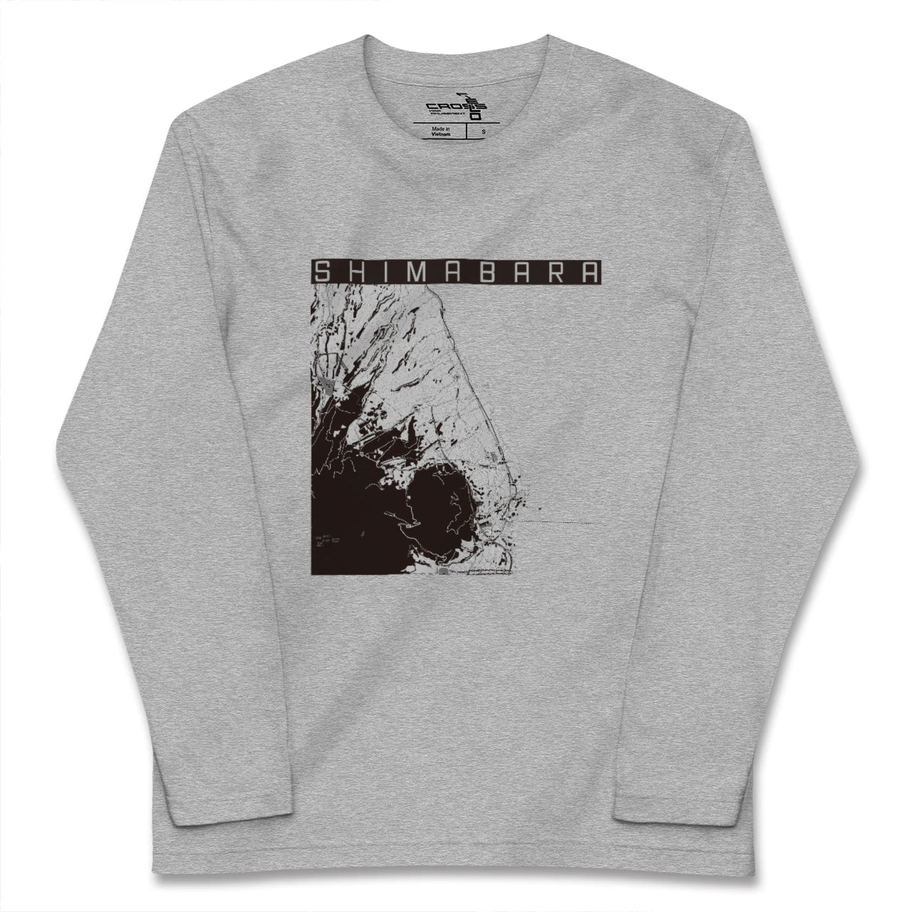 【島原(長崎県)】地図柄ロングスリーブTシャツ