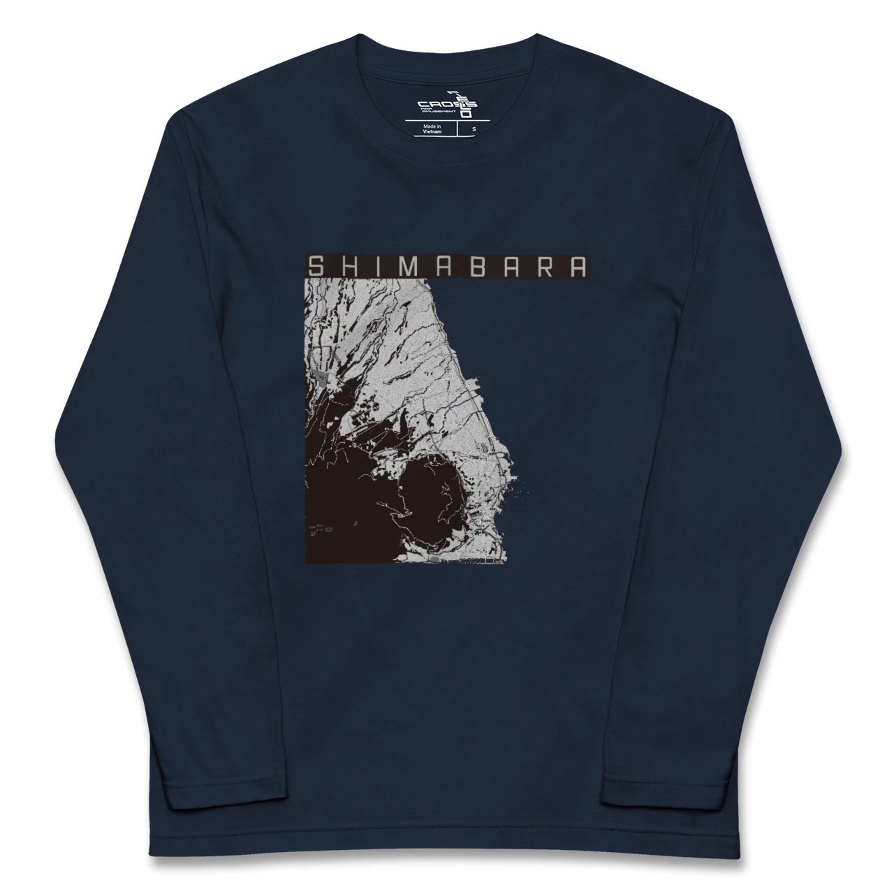 【島原(長崎県)】地図柄ロングスリーブTシャツ