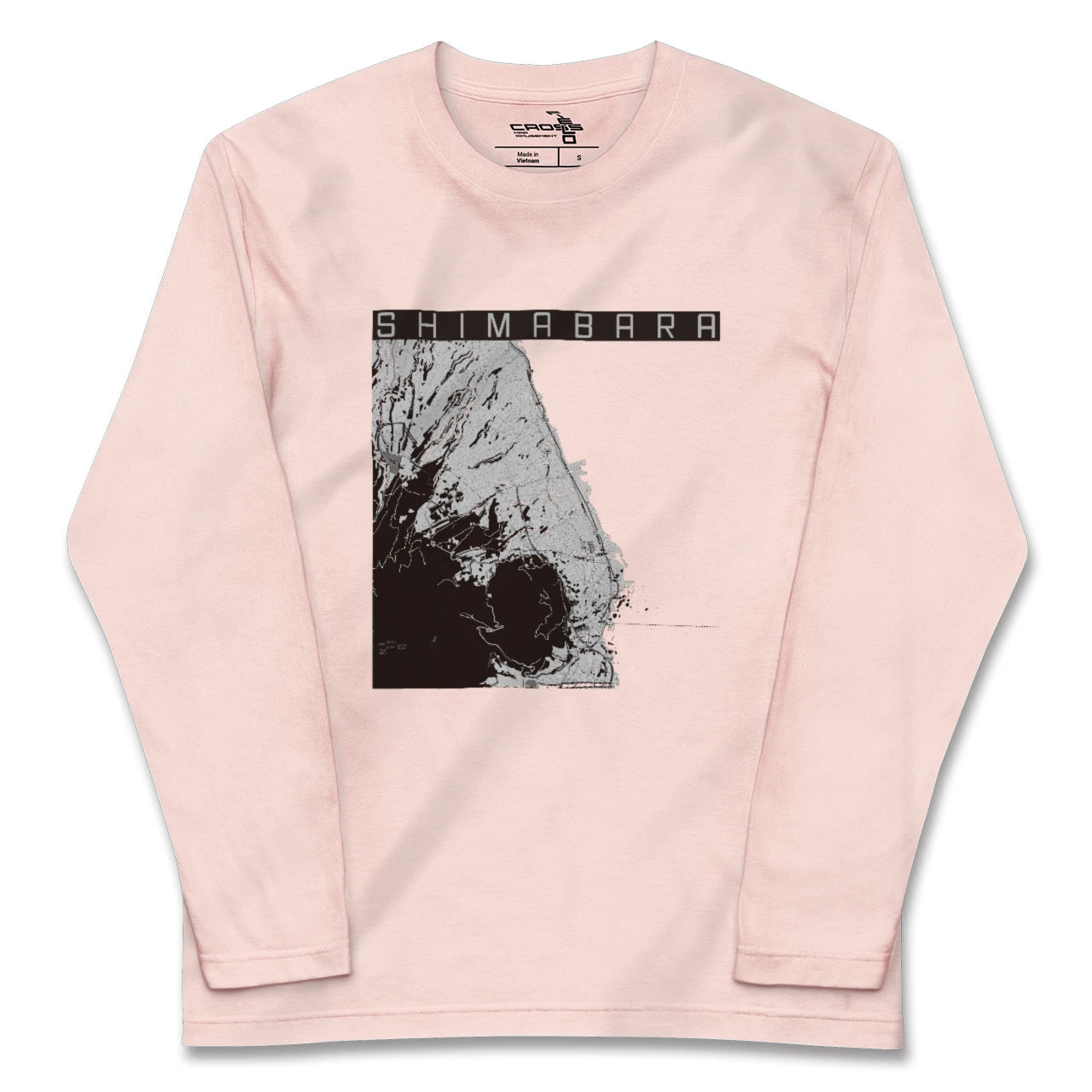 【島原(長崎県)】地図柄ロングスリーブTシャツ